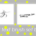 Tiny Text Brush Set 2