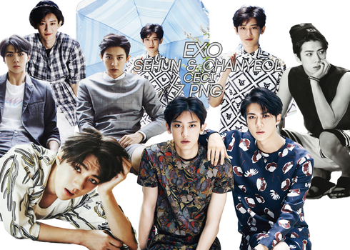 Chanyeol and Sehun (EXO) [PNG PACK]