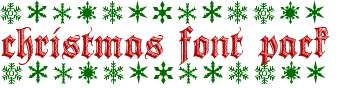 Christmas Font Pack