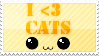 I Love Cats Stamp by Leafbreeze7