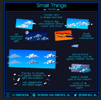 How to pixel art - Clouds by SadfaceRL