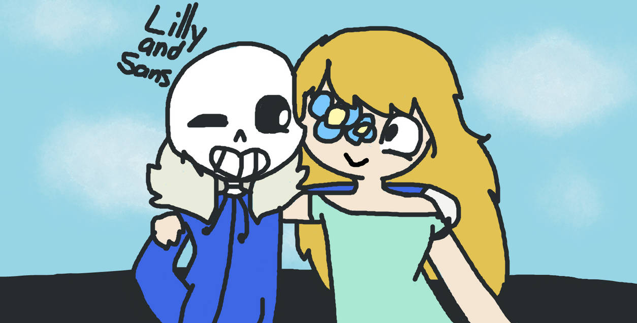 Lilly and Sans by FanGirlTrash11 on DeviantArt
