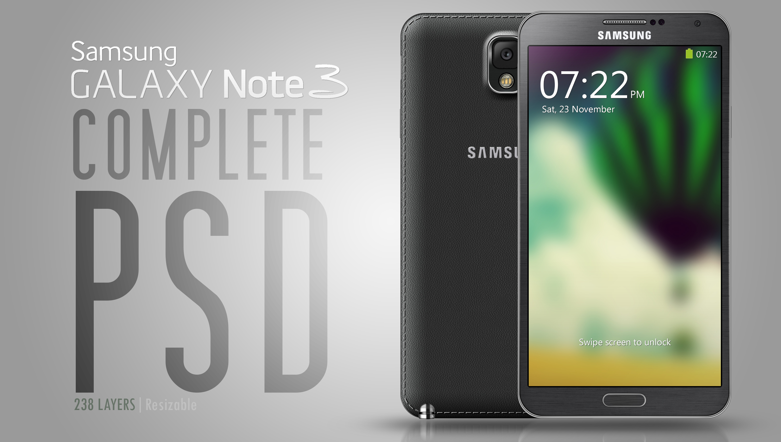 Galaxy Note III - PSD - PNG