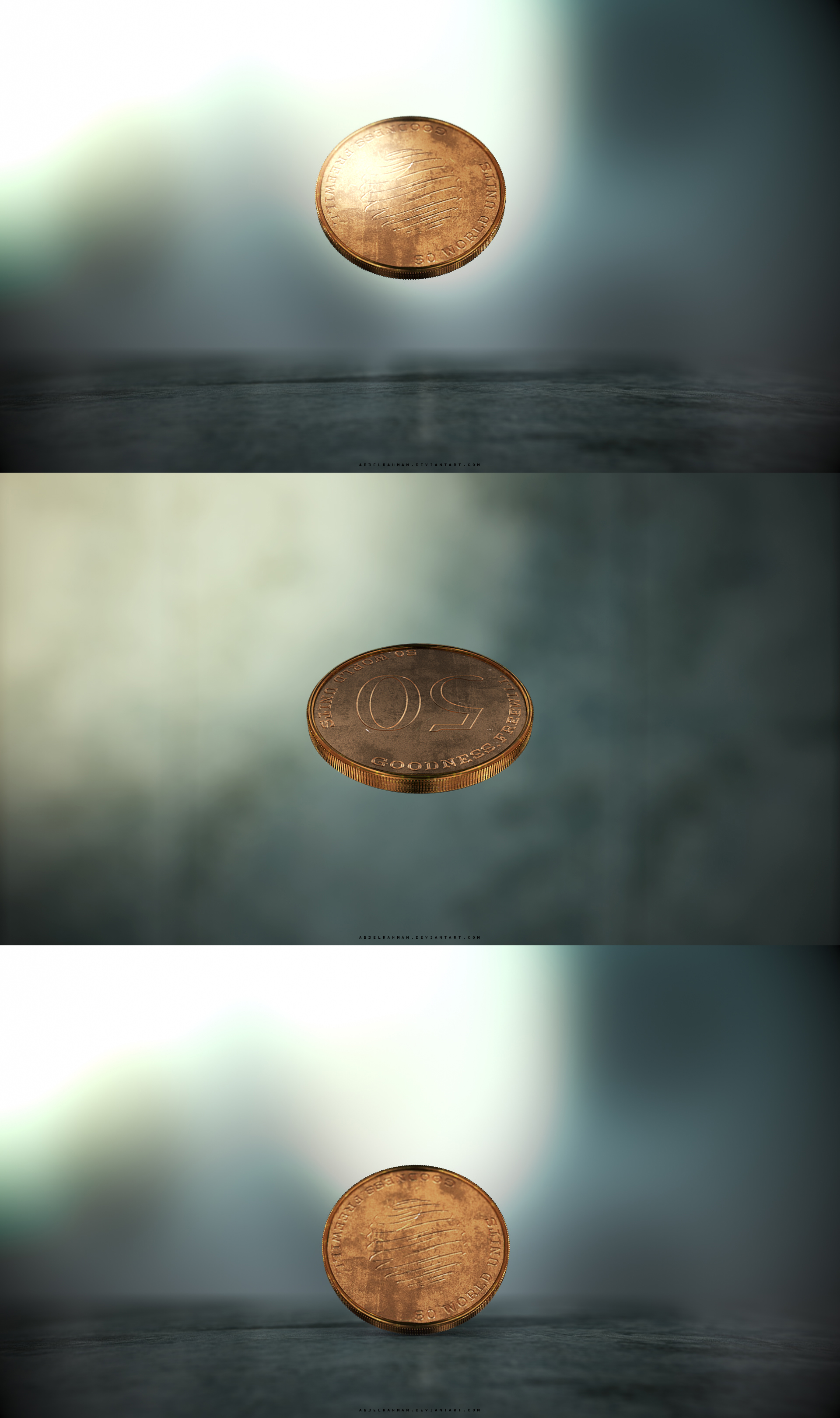 Coin Toss and Fall | Wallpaper Pack