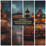 (Premade Haunted Fairground Backgrounds Pack)