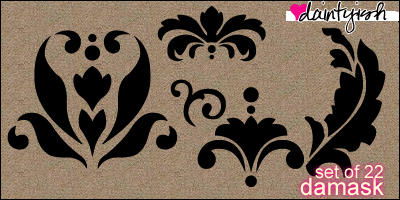 Damask photoshop brushes