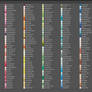 Copic Marker 358 Color Swatches for Photoshop CC