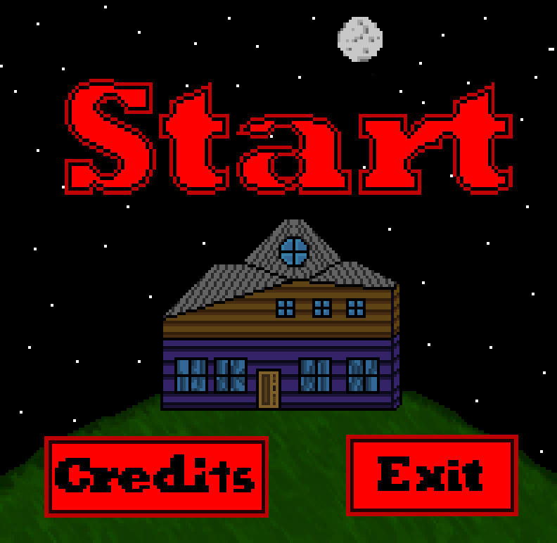 Wip Haunted House Start Screen Video Game By Running Ricketts On