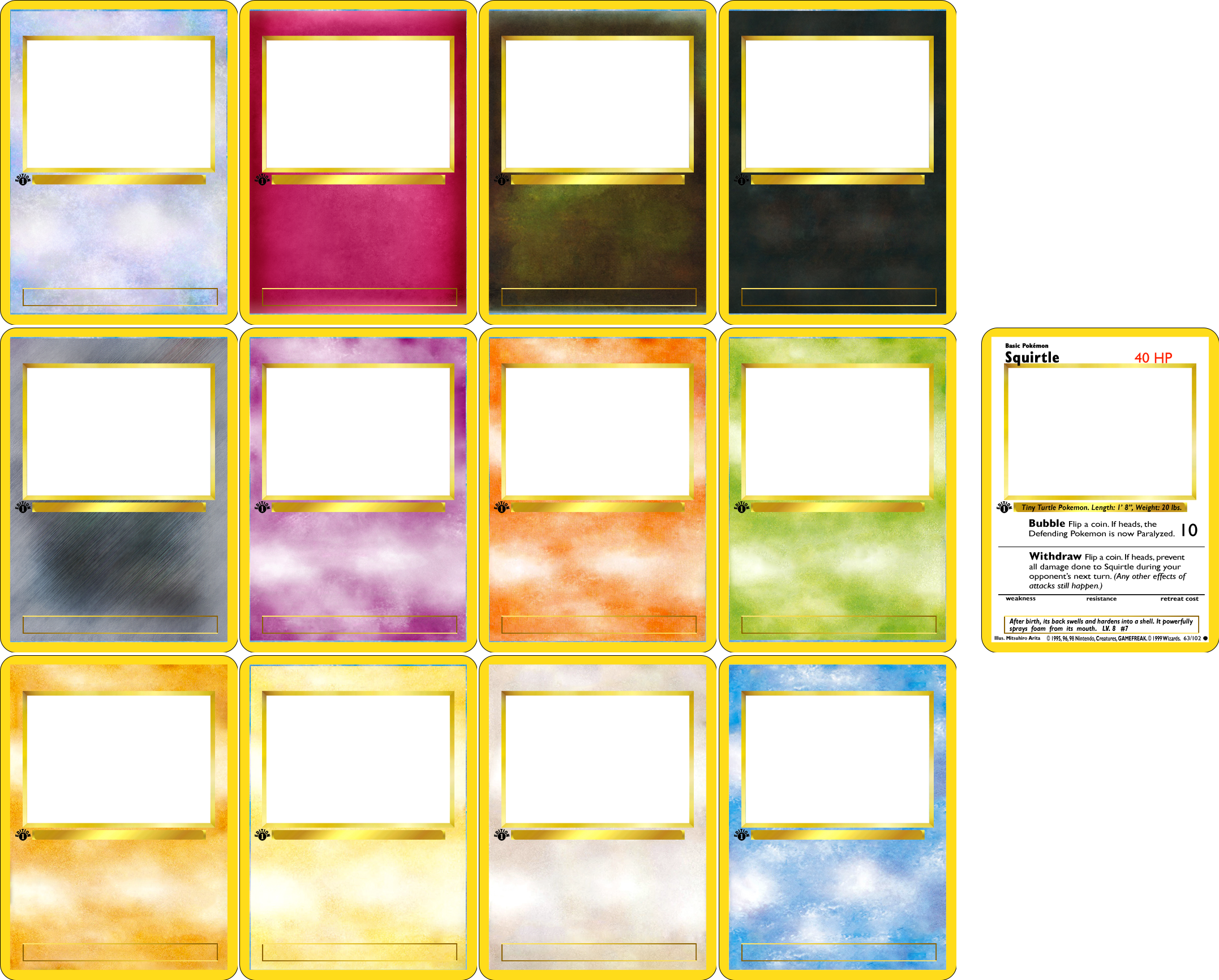 pokemon blank card placeholder value Pokémon National Pokédex 1025: Printable Binder Pages & Placeholders –  PokeToBroke main image 0