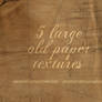 5 large old paper textures