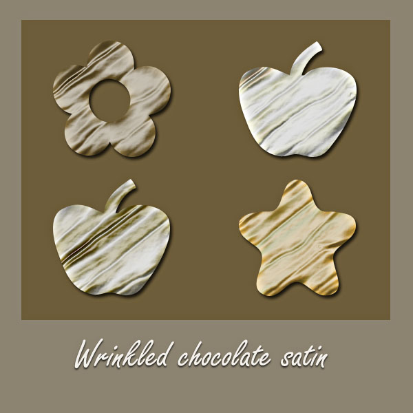 Wrinkled chocolate Satin Style