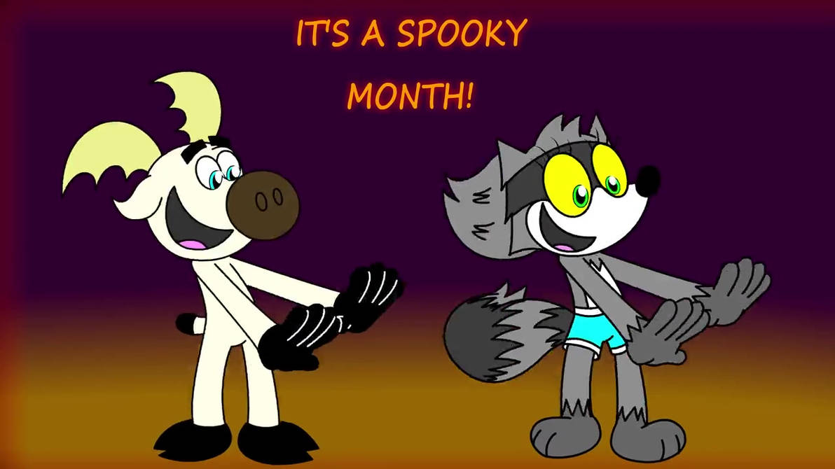 Its a Spooky Month by officalHunterthedeer on DeviantArt