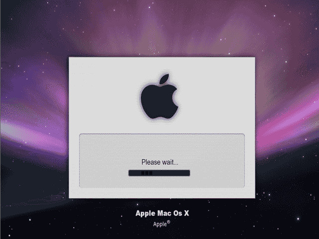 Mac Os X boot screen for xp