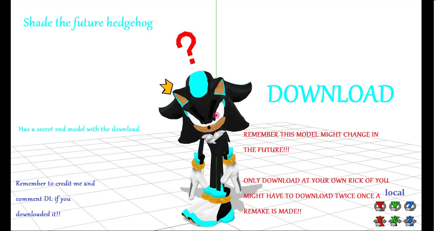 MMD model Shade the future hedgehog DOWNLOAD by kyrapye on DeviantArt