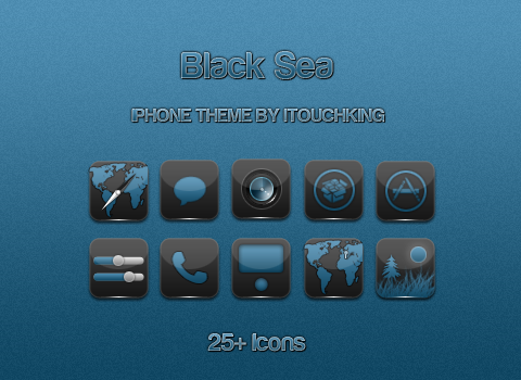 Black Sea iPhone Theme