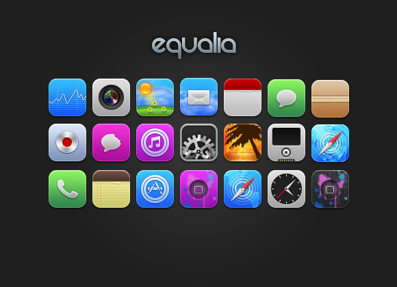 Equalia iPhone Theme