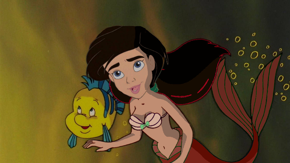 Melody and Flounder by magico20 on DeviantArt