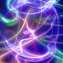 Glittering swirls