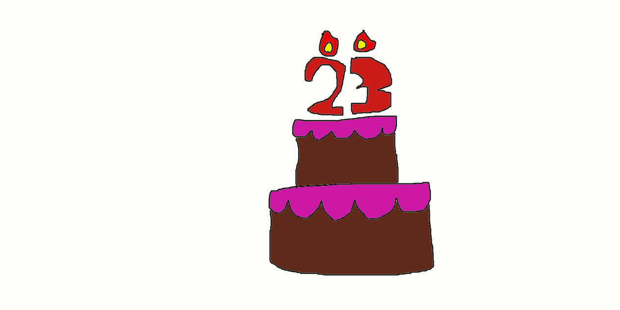 My 23rd Birthday Cake by SiltedCutie on DeviantArt