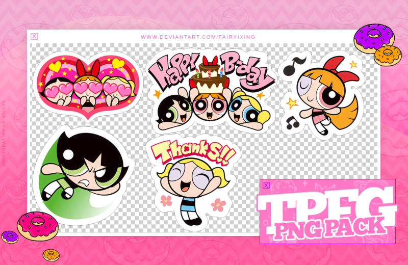 Powerpuff Girl Teens Sticker for Sale by PinkRhino24