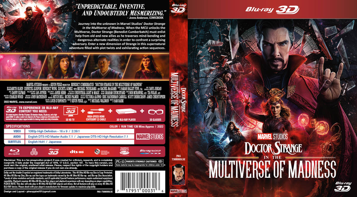 Doctor Strange 2 - 3D Blu Ray Artwork by Pineapples101 on DeviantArt