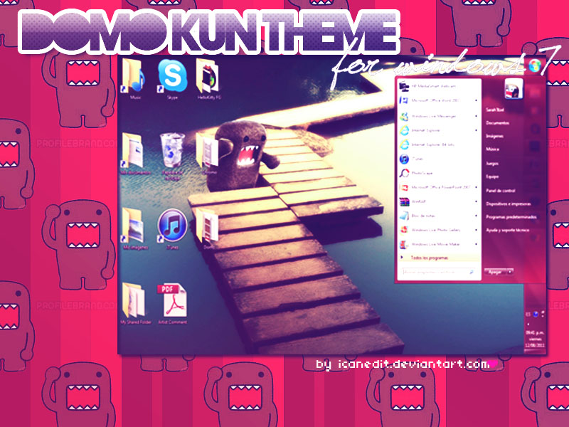 domo kun them for windows 7