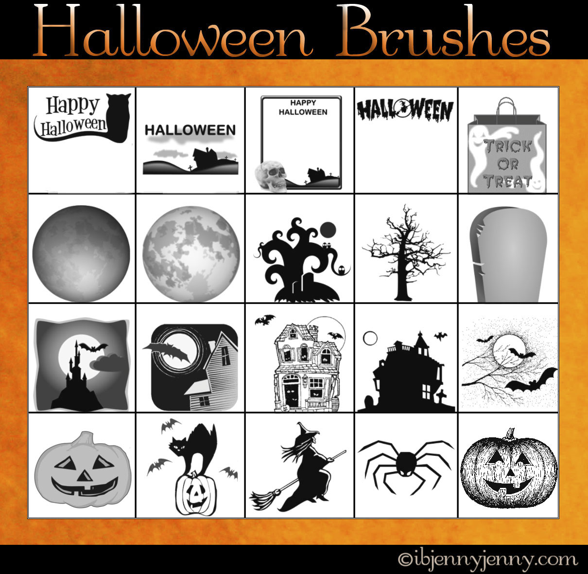 Free Halloween Photoshop Brushes