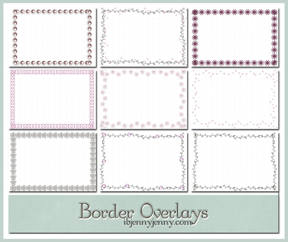 Border Overlays by ibjennyjenny on DeviantArt