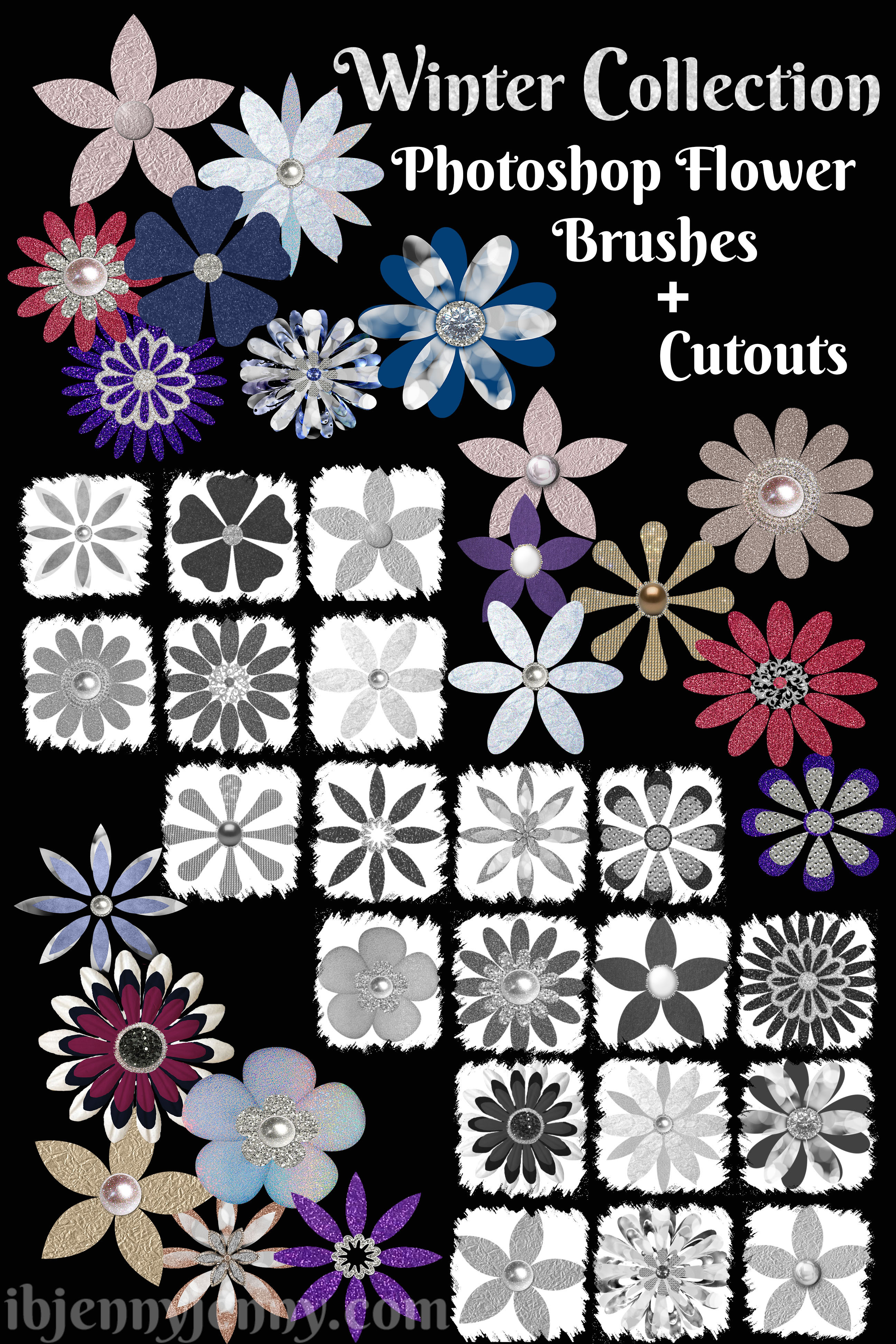 20 Free Photoshop Brushes plus Cutouts