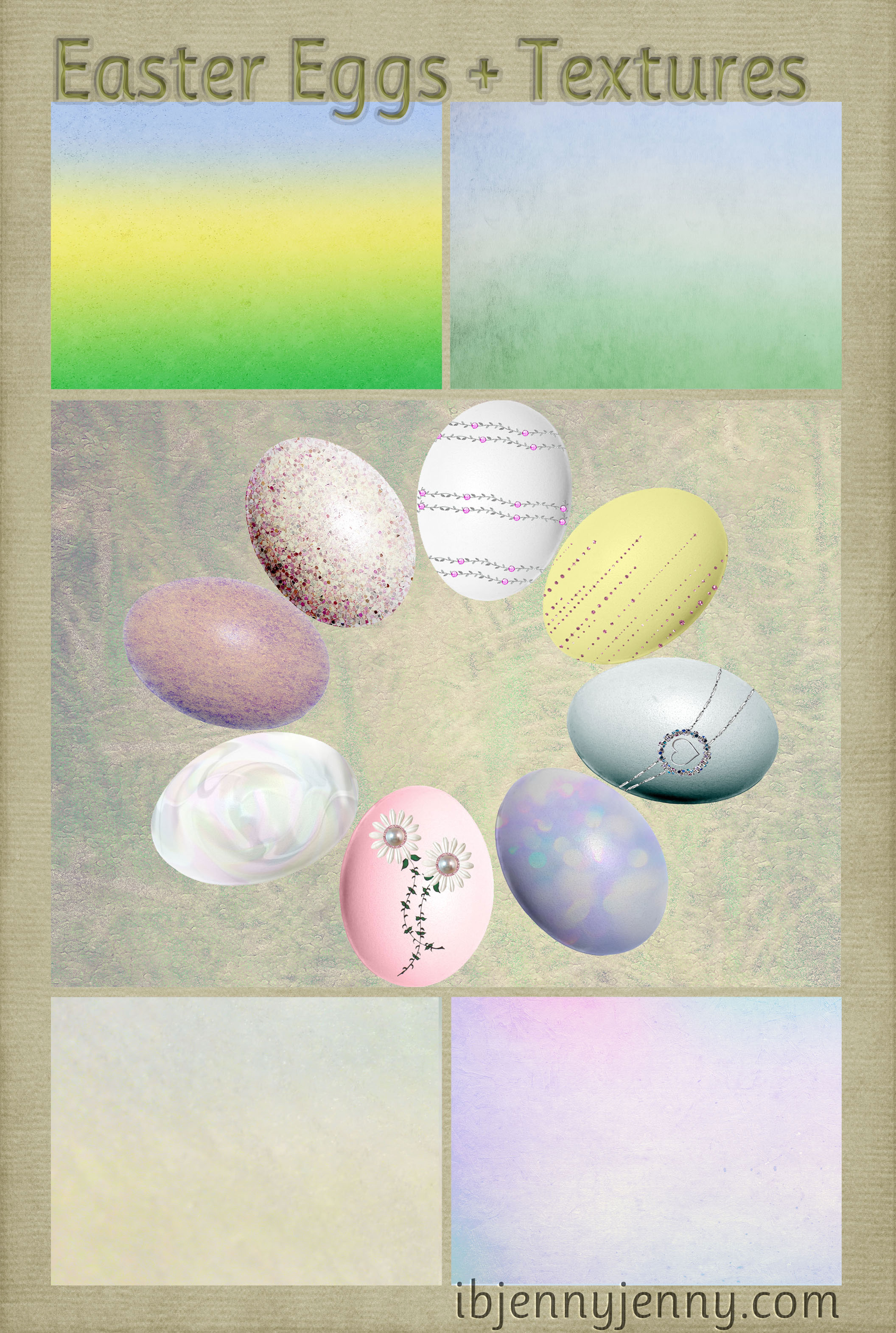 Free Easter Eggs + Textures