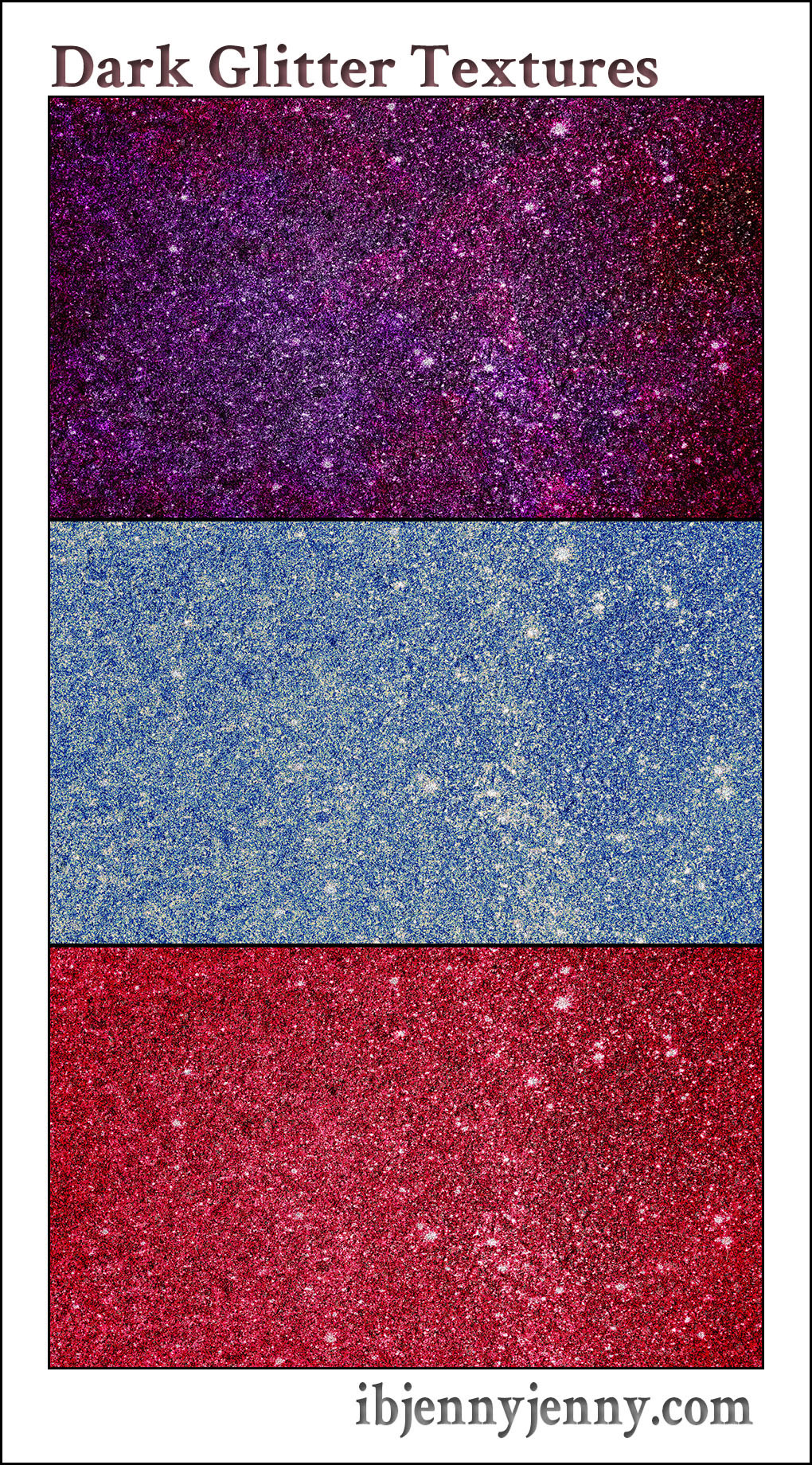3 Free Dark Glitter Textures