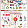 Free Christmas Decorations Brushes plus Cutouts