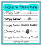 Happy Easter Photoshop Brushes