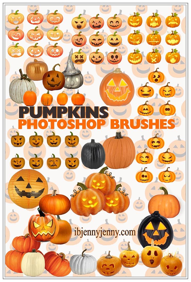 Free Pumpkins Photoshop Brushes