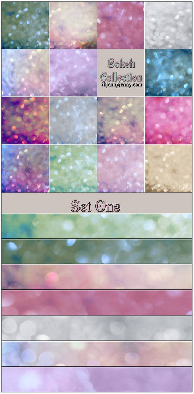 Bokeh Collection Set One by ibjennyjenny
