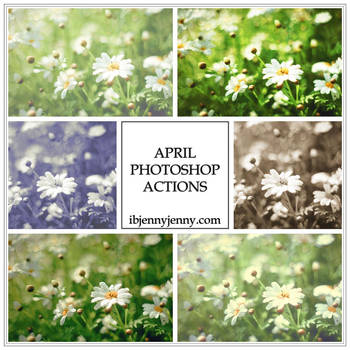 FREE APRIL PHOTOSHOP ACTIONS