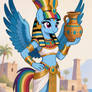 Historic ponies: Rainbow Dash the Egyptian 