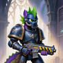 40k Ponies: Spike The Dragon Space Marine