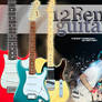 12 Fenders Guitars PNG