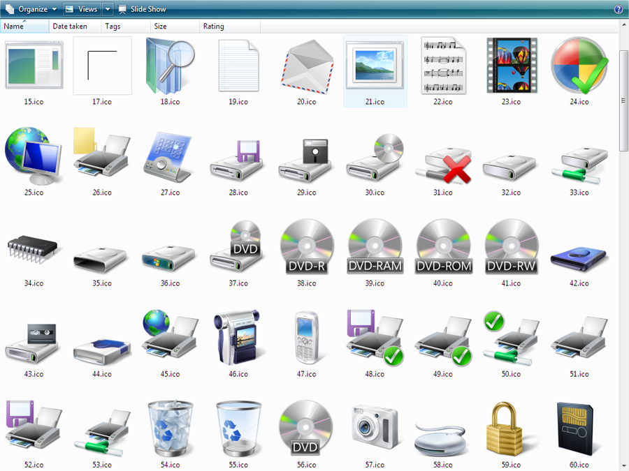 Vista Original ICONS