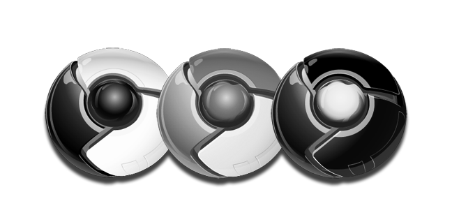 Google Chrome BW Dock Icon