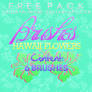 Hawaii Flowers Brushes Free Pack