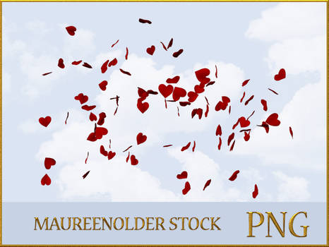 STOCK PNG hearts in the wind