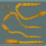 STOCK PNG yellow braids