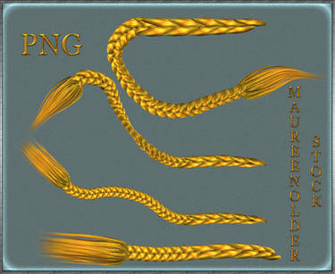 STOCK PNG yellow braids