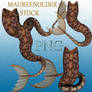 STOCK PNG brown mer-tails