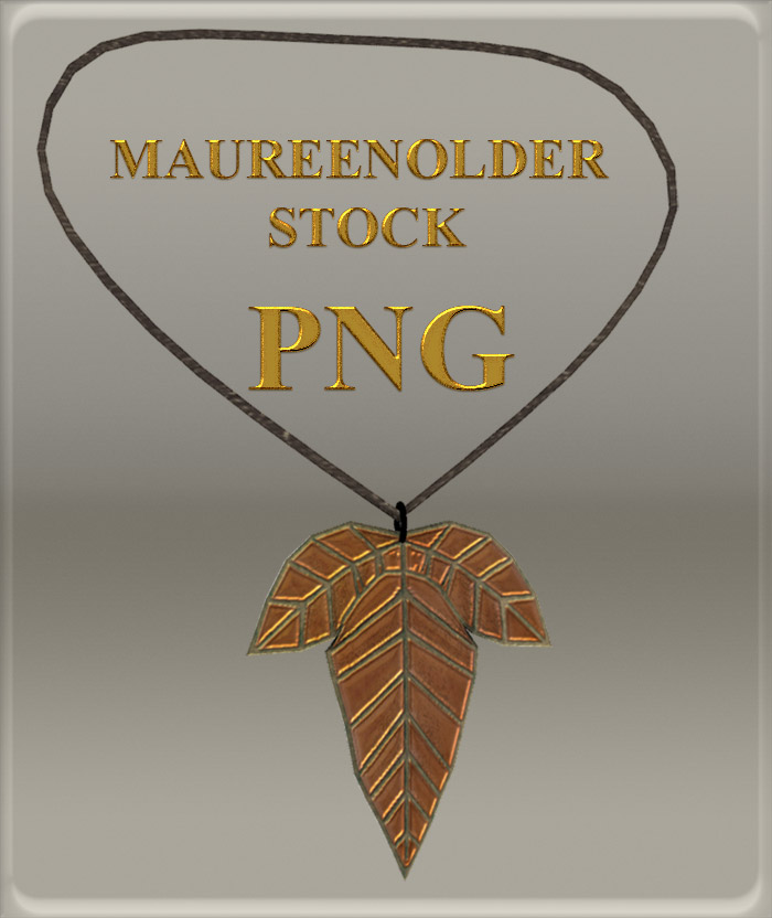 STOCK PNG leaf necklace