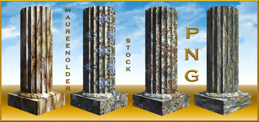 STOCK PNG fantasy columns