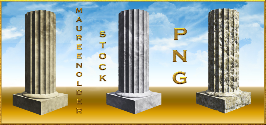 STOCK PNG plain stone columns