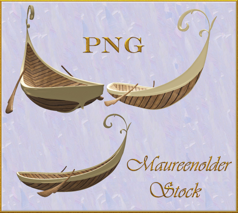 STOCK PNG fantasy boat